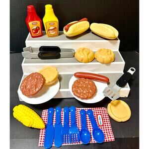 Little Tikes Backyard Barbeque 24 of 26 Pc Play Food Grillin' Goodies for Picnic